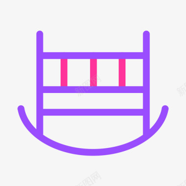logo标识婴儿床图标