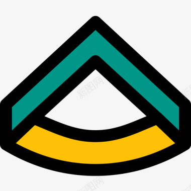 空军徽章22线颜色图标