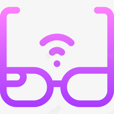 线性智能眼镜物联网191线性颜色图标