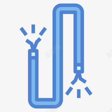 电工电缆电工20蓝色图标