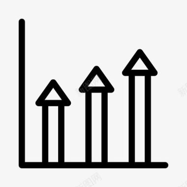 办公文具免费png下载图表增长图表增加图标