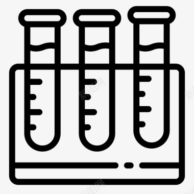 流体色流体样本健康实验室图标