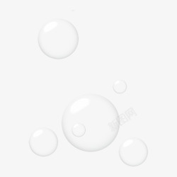 漂浮水水珠图水珠水滴水纹水花水泡泡小物件素材