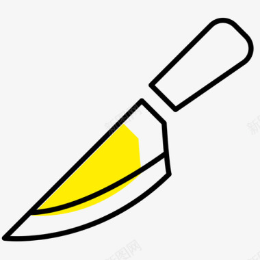 橡皮泥水果素材厨房厨具kitchen水果刀刀子kni图标