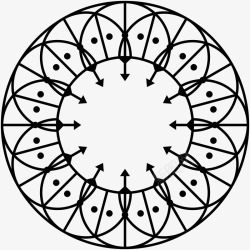 几何创意神秘花纹图案AI矢量印刷49几何创意神秘花素材