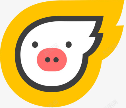 矢量标志飞猪logo图标