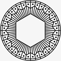 几何创意神秘花纹图案AI矢量印刷34几何创意神秘花素材