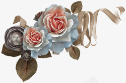 手奢华欧式奢华古典复古相框纹理花卉照片手账装饰图案3欧式高清图片