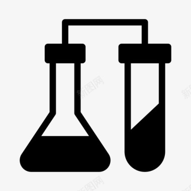 办公文具免费png下载烧瓶烧杯实验实验室图标
