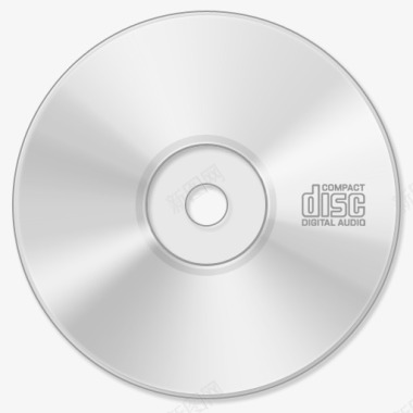 银色DISC光盘图标纹理光效图标