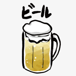 手绘卡通日式居酒屋透明图案手账AI矢量43手绘卡通素材