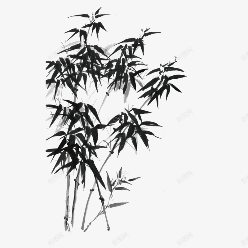 水墨竹子 水墨国画竹子- 竹子画- 99字画网