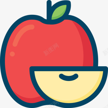 可爱手绘太阳apple图标