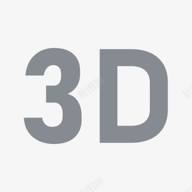 3D立体眼镜3D图标