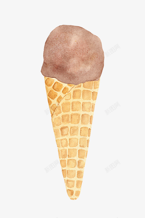 冰淇淋甜筒图免扣手绘彩绘水彩插画png免抠素材_88icon https://88icon.com 冰淇淋 甜筒 图免 扣手 手绘 彩绘 水彩 插画