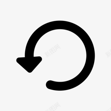 向左旋转向左旋转图标