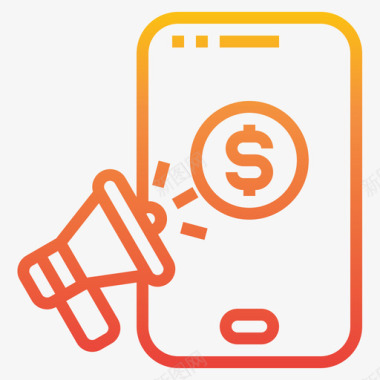 短信手机icon智能手机商务和金融7梯度图标