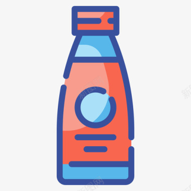 瓶产品包装线颜色图标