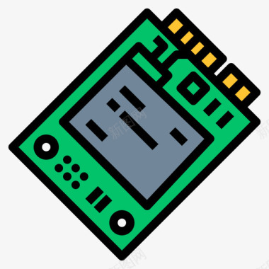 ssdSsd计算机硬件35线性彩色图标