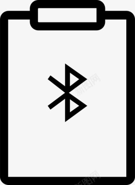 便笺纸张蓝牙文件文档图标