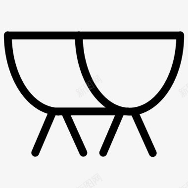 烧烤锅烤肉锅家庭图标
