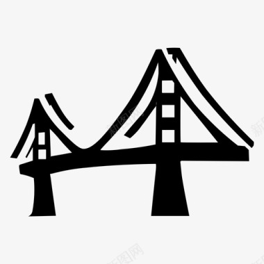 桥梁素材图层桥梁图标