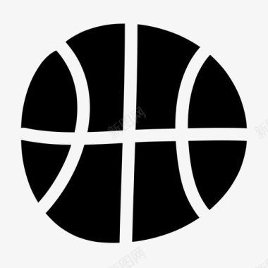 手绘篮球徽章篮球涂鸦手绘图标