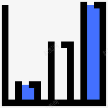 企业计划图表图表商业计划蓝色图标