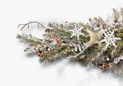 冬季雪人植物花卉装饰图案手账影楼照5冬季雪人植物花素材