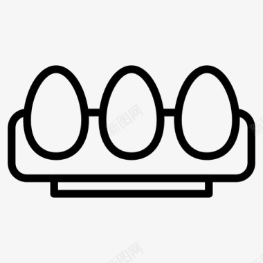 鸡蛋早餐营养图标