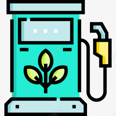 管道标志图标生态燃料生态230线性颜色图标
