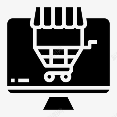 网上购物消费者团体图标