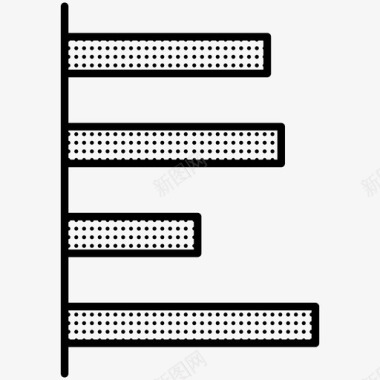 直方图水平条图表直方图图标