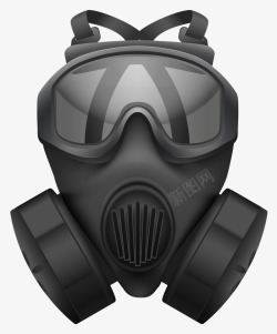 黑色卡通防毒口罩创意卡通透明装饰xxw610twq素材