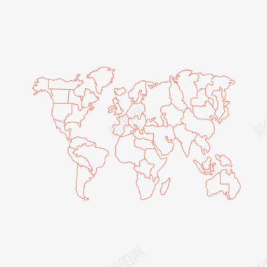 世界地图与国家全球风险图标