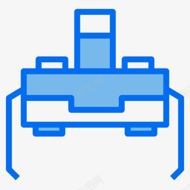 差速锁开关图标开关电子元件4蓝色图标
