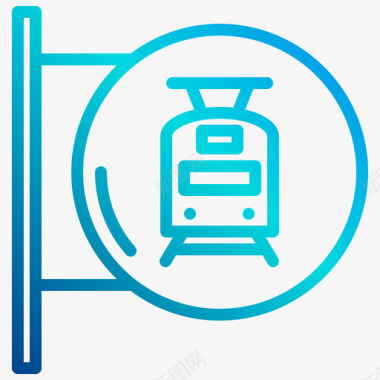 企业标识设计火车站24号火车站直线坡度图标