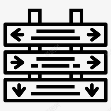 标志栏标牌指示图标