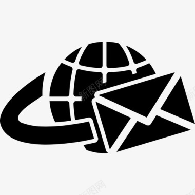 全球邮件电子邮件邮政服务图标