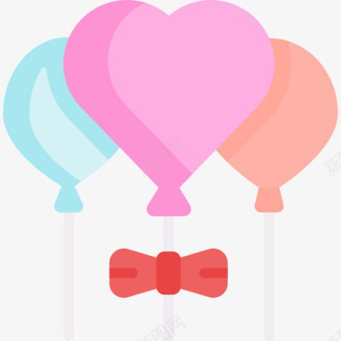 气球心形气球情人节82平装图标