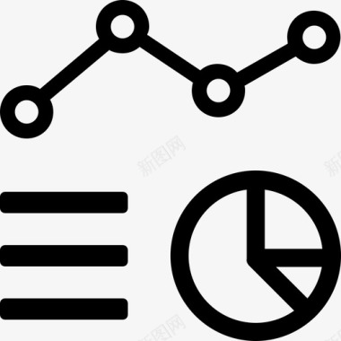 矢量图表见解分析图表图标