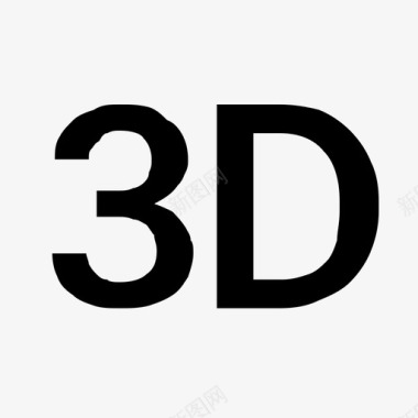 3D电视眼镜3d图标