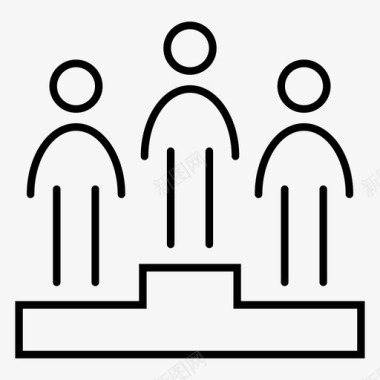 排名素材市场领导者业务发展冠军图标