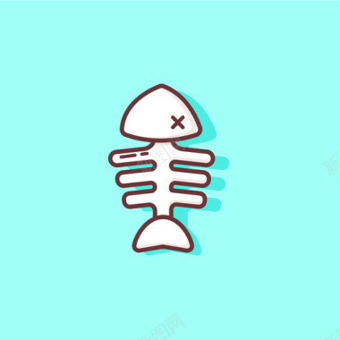鱼骨头鱼骨头图标
