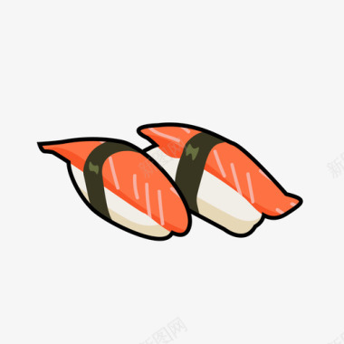 多色寿司图标