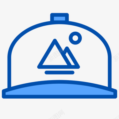 中老年人帽子帽子品牌15蓝色图标