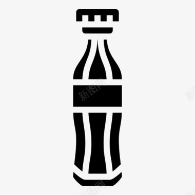 可乐瓶装碳酸饮料图标
