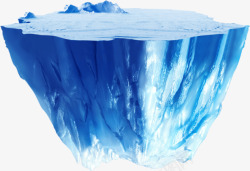 冰山悬浮冰山展台冰山透明冰山透明素材