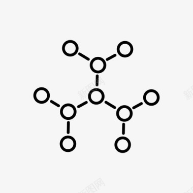 分子键分子物质化学配方图标