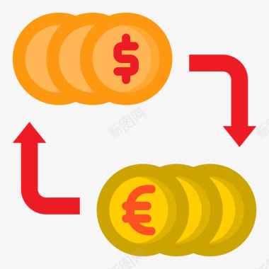 货币货币兑换银行8单位图标